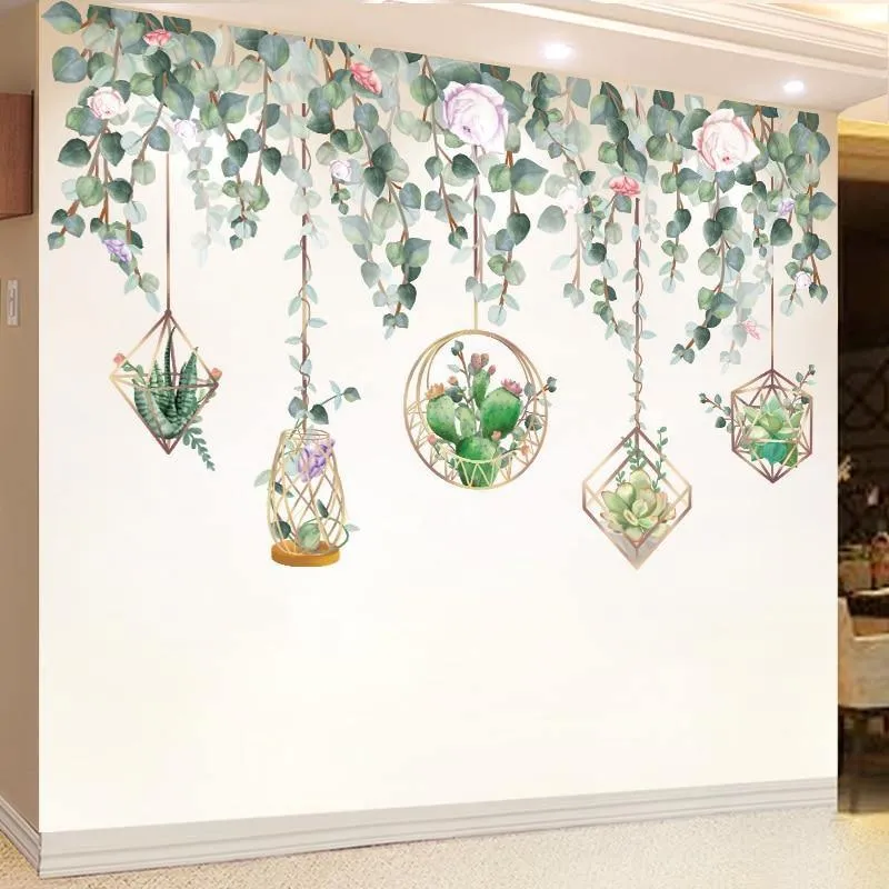 Elegant Hanging Garden Wall Sticker