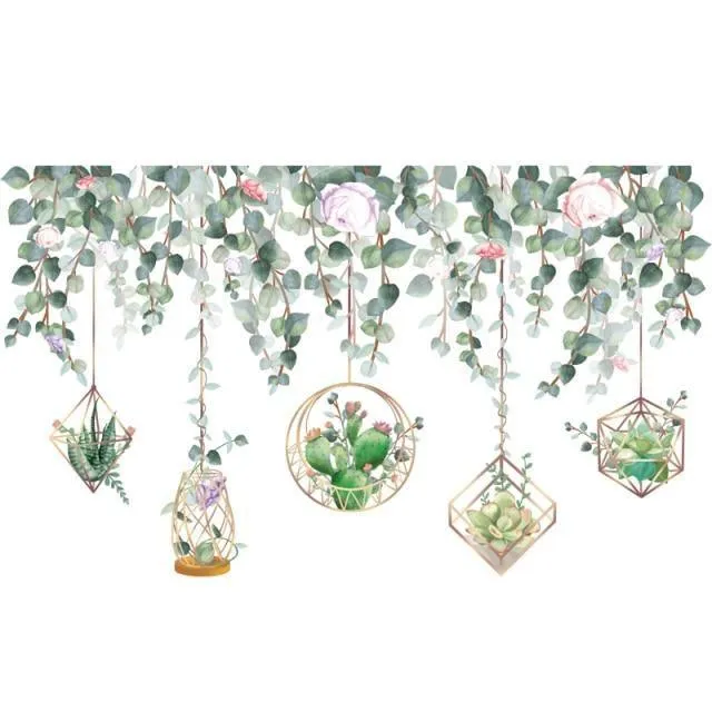 Elegant Hanging Garden Wall Sticker