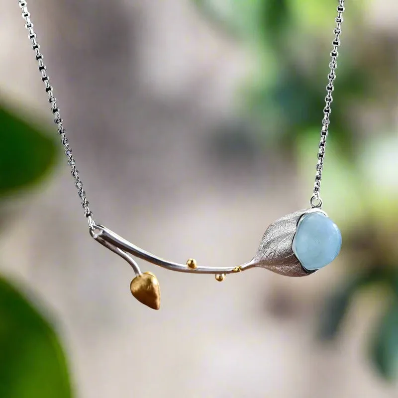 Elegant Lotus Buds Necklace