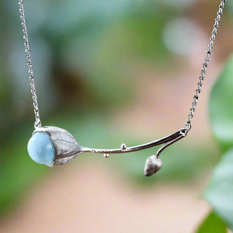Elegant Lotus Buds Necklace