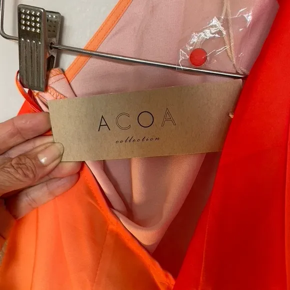 Elegant Orange Maxi Dress