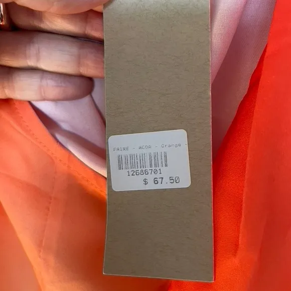 Elegant Orange Maxi Dress