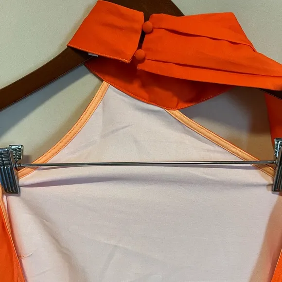 Elegant Orange Maxi Dress