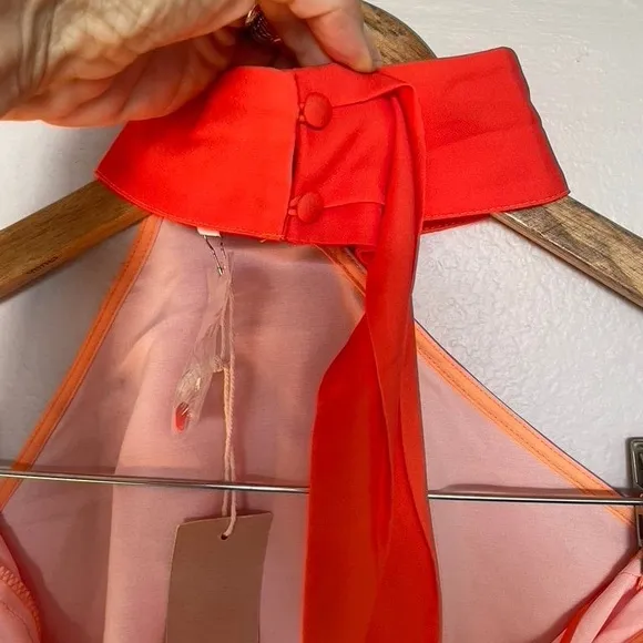 Elegant Orange Maxi Dress