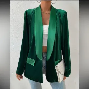 Elegant velvet blazer