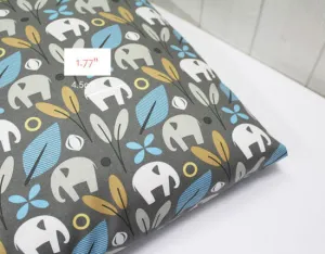 Elephants Cotton Fabric - Gray - By the Yard 43333  56859-1