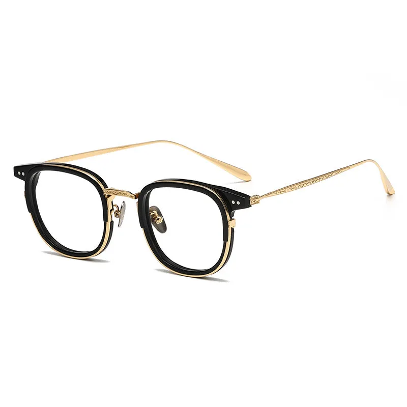 Elior Titanium Vintage Square Eyeglasses Frames