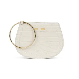Ellie Bangle in Latte Croc