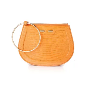 Ellie Bangle in Orange Lizard