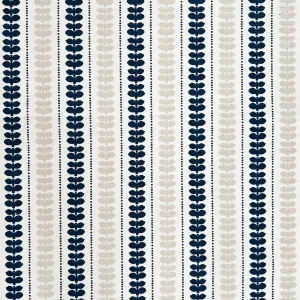 Elodie Double Indigo & Heron on Oyster Fabric