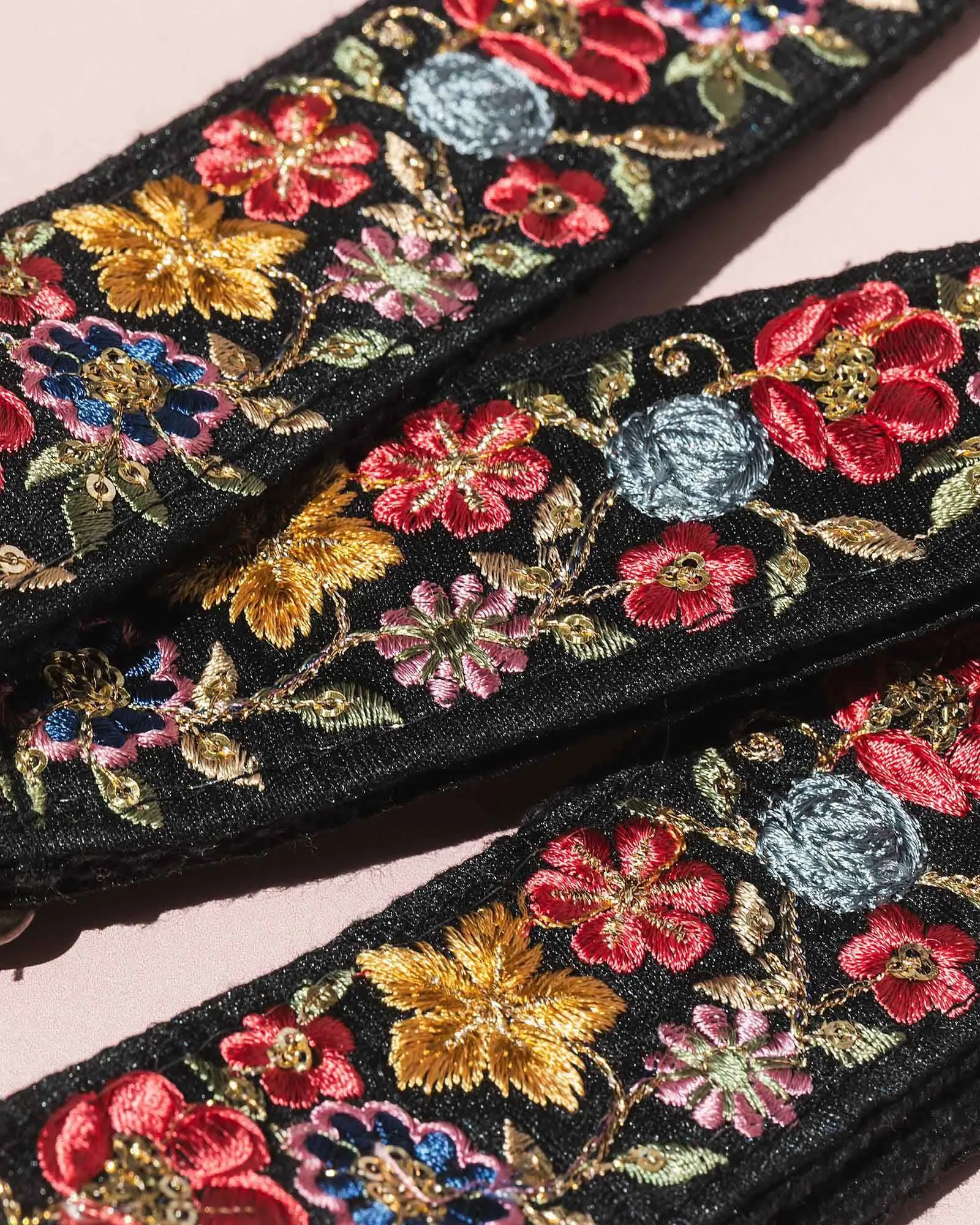 Embroidered Garden Bag Strap