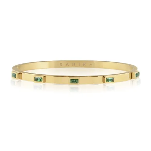 Emerald Baguette Stackable Bracelet