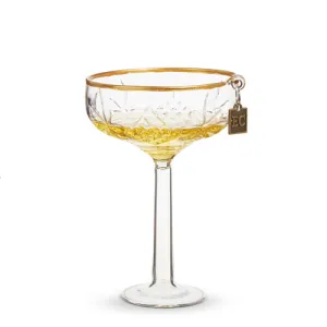 Eric Cortina Collection: 4.5" Elegant Coupe Champagne Ornament