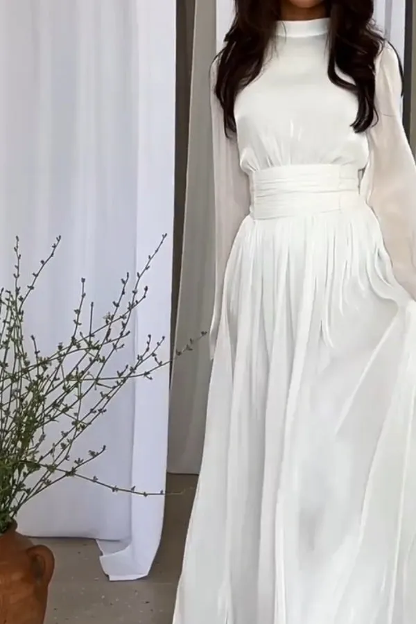 Fashionable Fantasy Color Maxi Dress