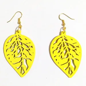 Fashionable Leaf Shape Drop Earrings