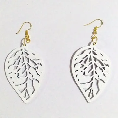Fashionable Leaf Shape Drop Earrings