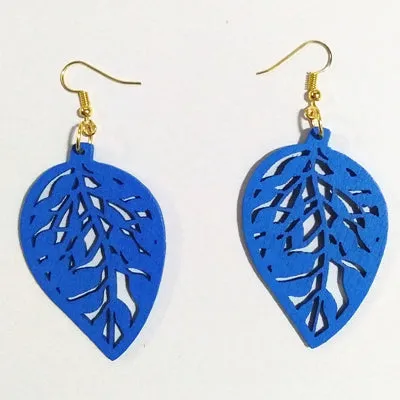 Fashionable Leaf Shape Drop Earrings