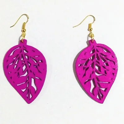 Fashionable Leaf Shape Drop Earrings