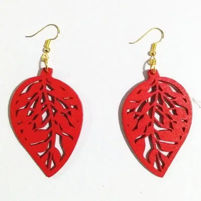 Fashionable Leaf Shape Drop Earrings