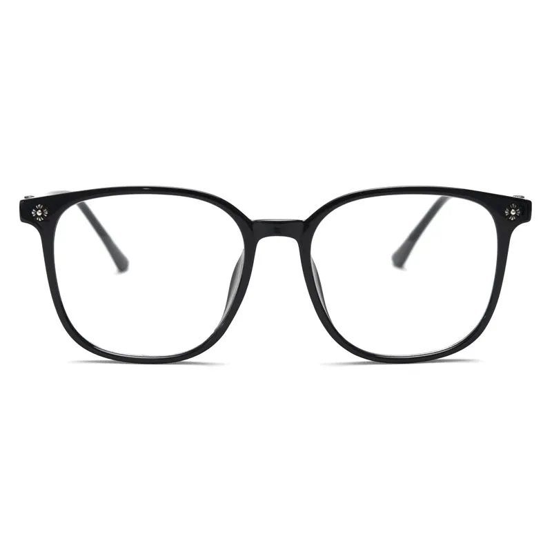 FASHIONABLE RETRO SQUARE FRAME ANTI-BLUE LIGHT READING GLASSES