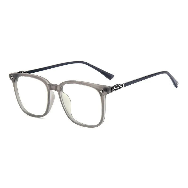 FASHIONABLE RETRO SQUARE FRAME ANTI-BLUE LIGHT READING GLASSES