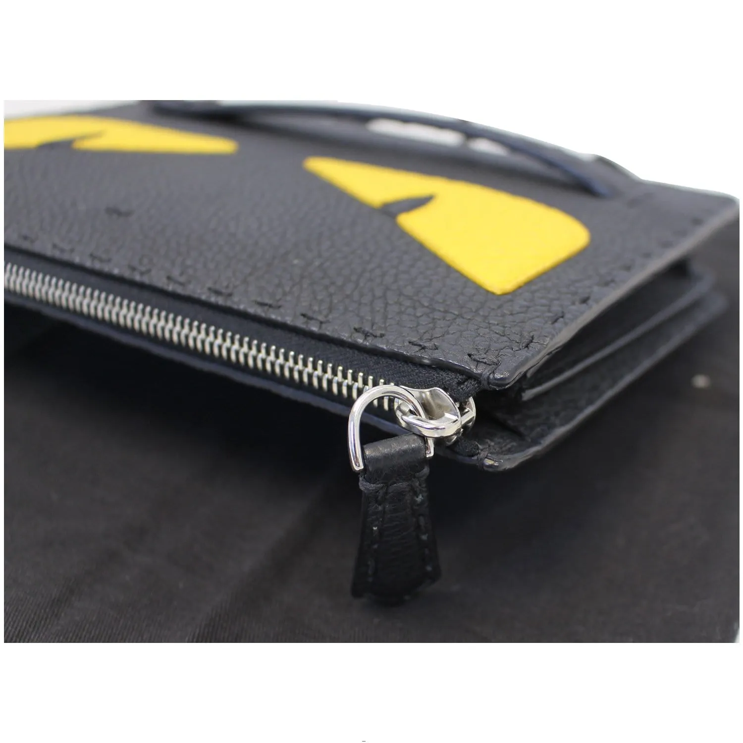 FENDI Bag Bugs eyes Roman Leather Clutch
