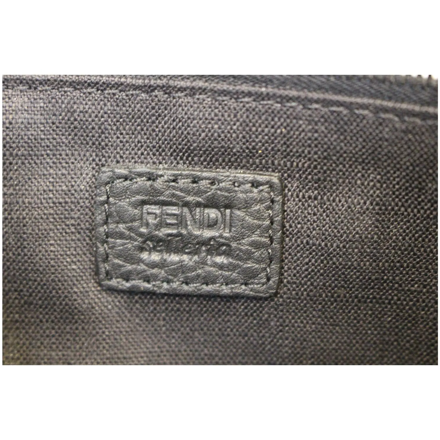 FENDI Bag Bugs eyes Roman Leather Clutch