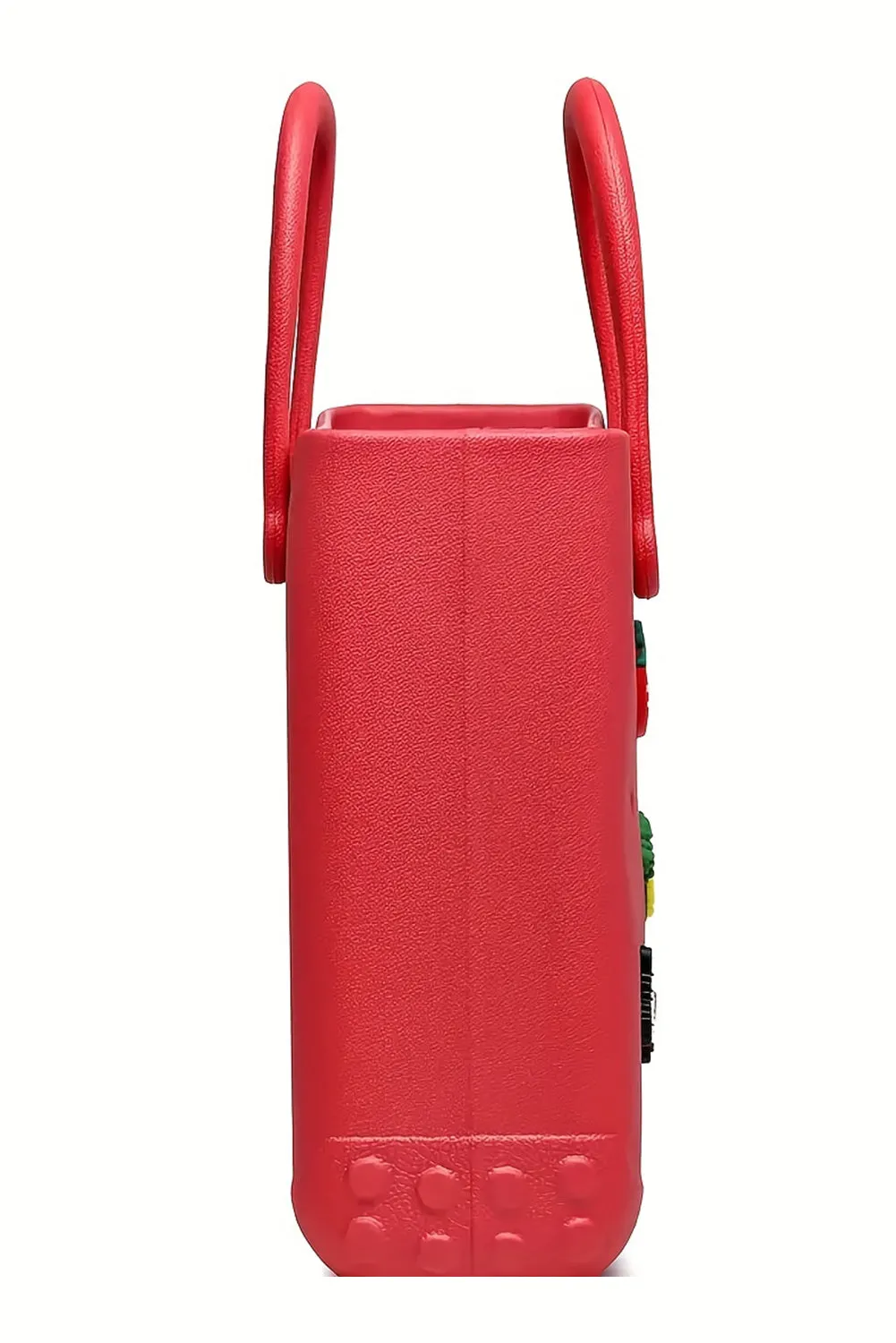 Fiery Red Waterproof EVA Random Decorations Hollow Tote Bag