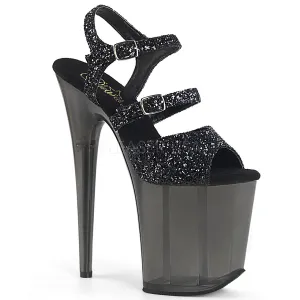 FLAMINGO-874  Black Glitter/Frosted Black