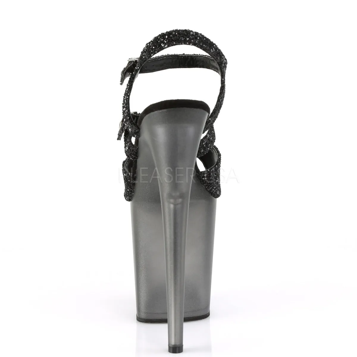 FLAMINGO-874  Black Glitter/Frosted Black