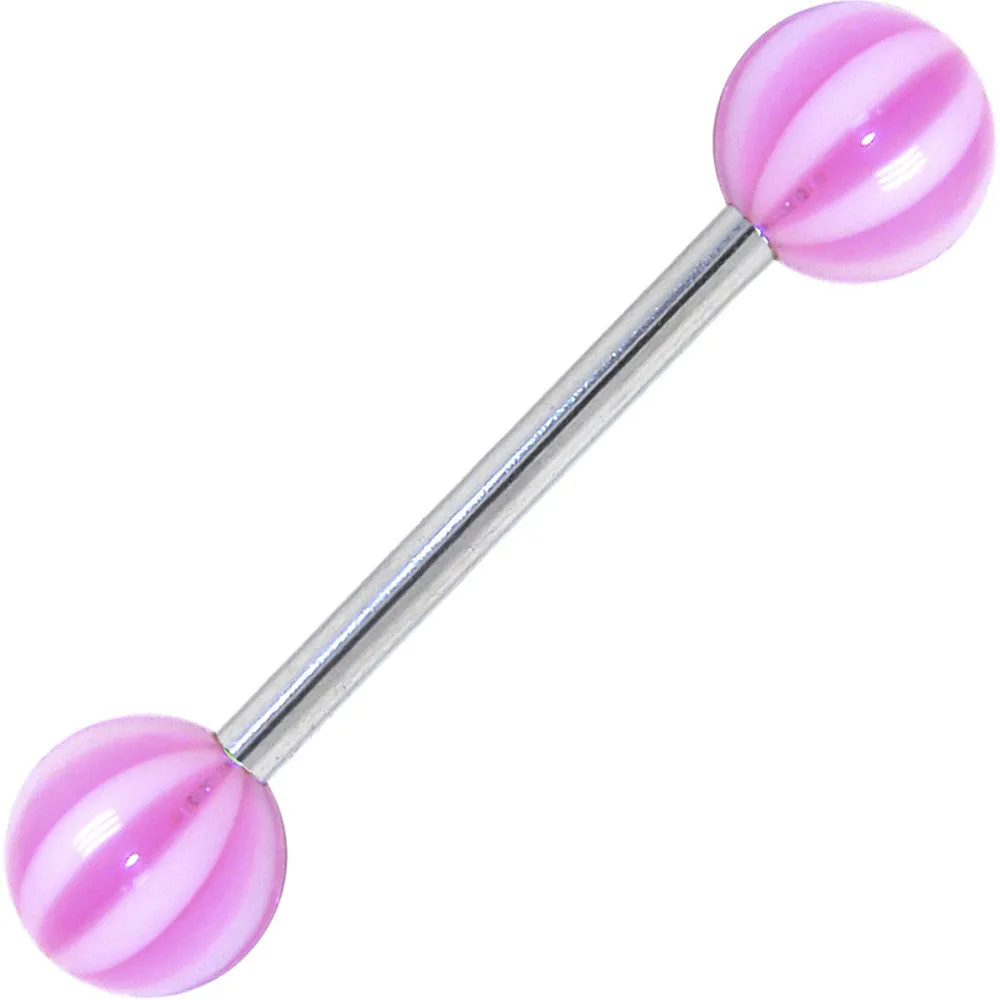 Flamingo BEACH BALL Barbell Tongue Ring