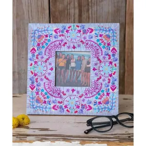 FLORAL FOLK PICTURE FRAME