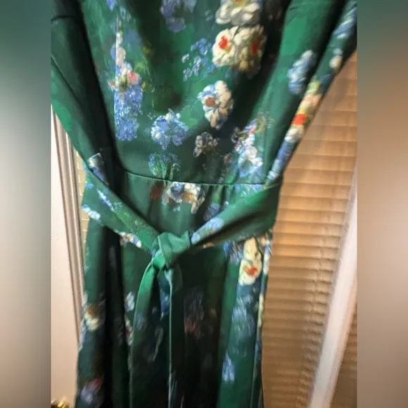 Floral Green Dress