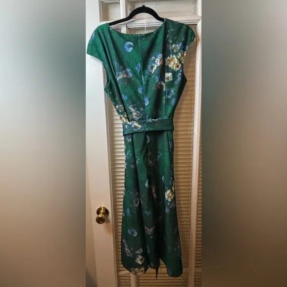 Floral Green Dress