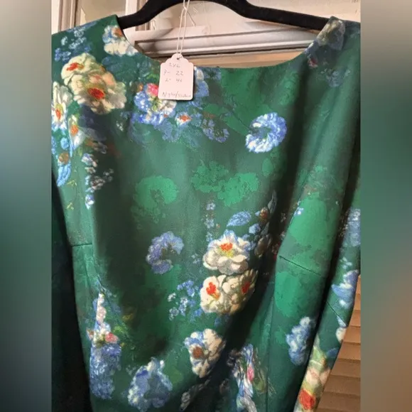 Floral Green Dress
