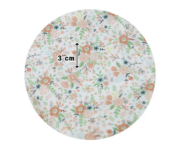 Flowers Cotton Double Gauze Fabric - 59 Inches Wide - By the Yard 92522 / 87864