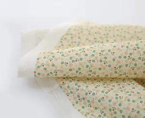 Flowers Cotton Fabric, Floral Fabric, Small Flowers Cotton Fabric, Quality Korean Fabric - Fabric By the Yard /54897