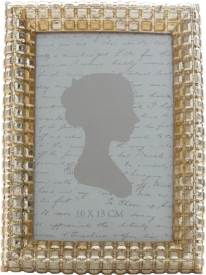 Frame, Gold/Silver Embossed Frame, 4x6