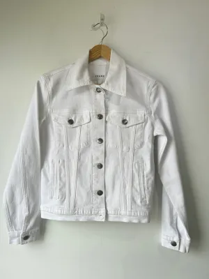Frame White Denim Jacket