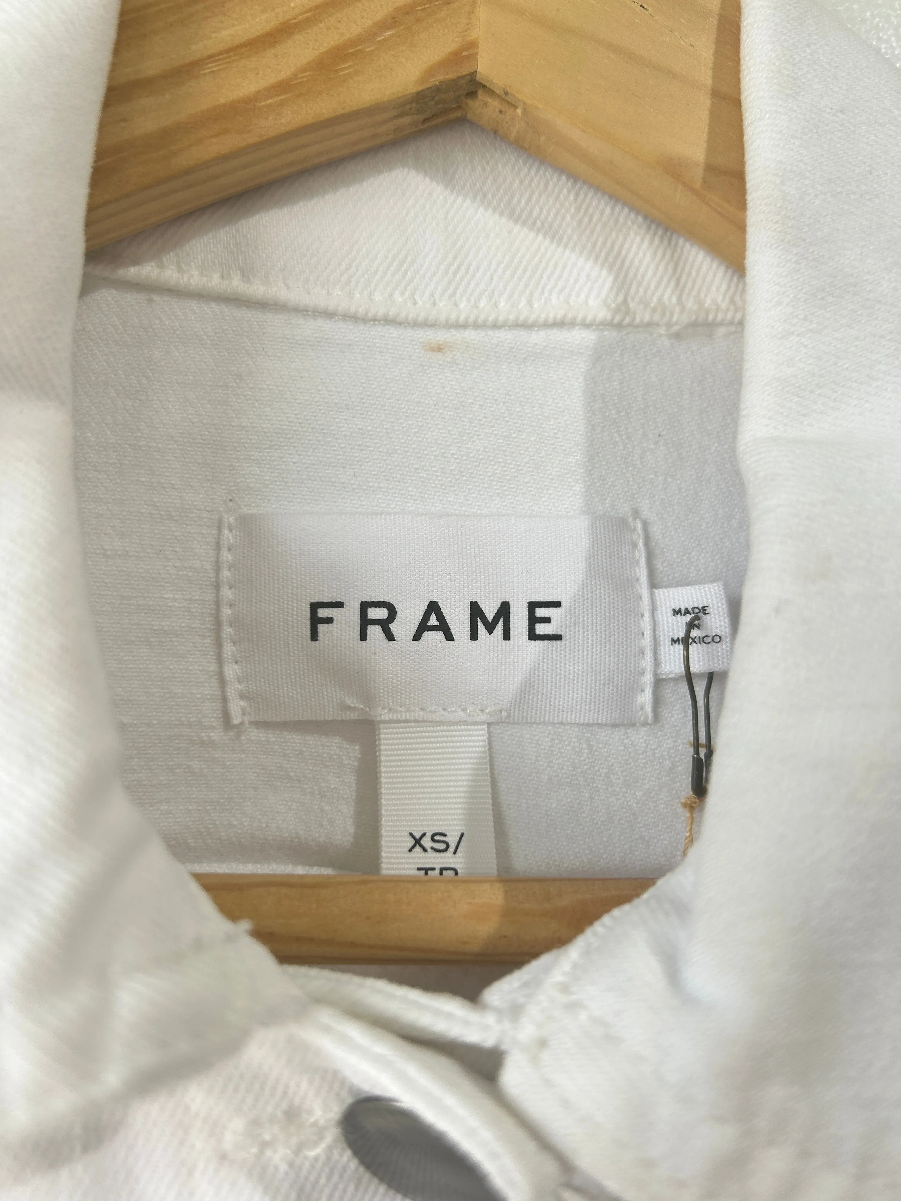 Frame White Denim Jacket