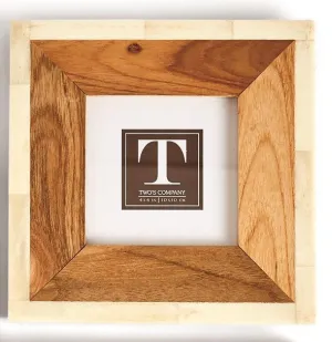Framework Wood and Bone Photo Frame