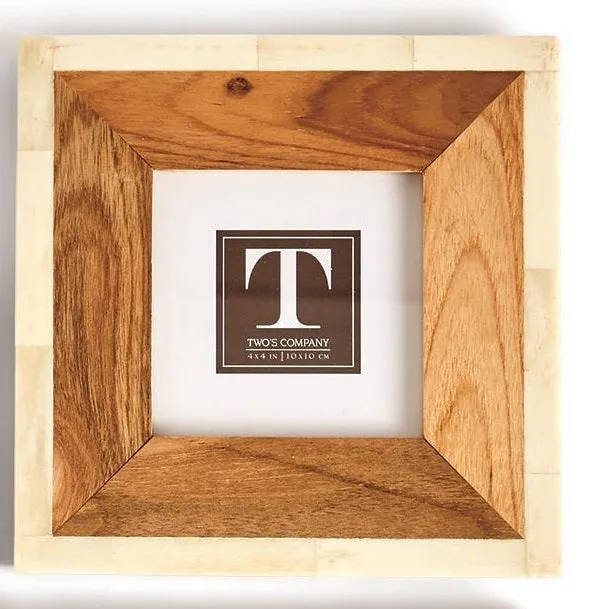 Framework Wood and Bone Photo Frame