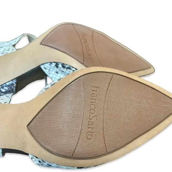 Franco Sarto Lima Snakeskin Heels pumps NWOB