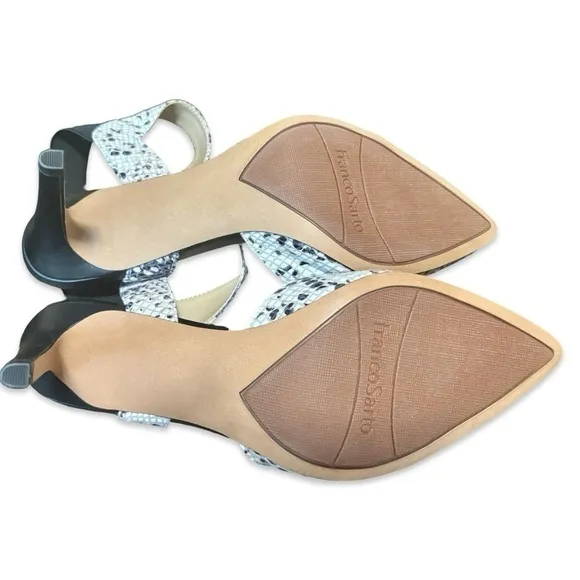 Franco Sarto Lima Snakeskin Heels pumps NWOB