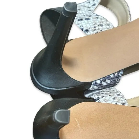Franco Sarto Lima Snakeskin Heels pumps NWOB