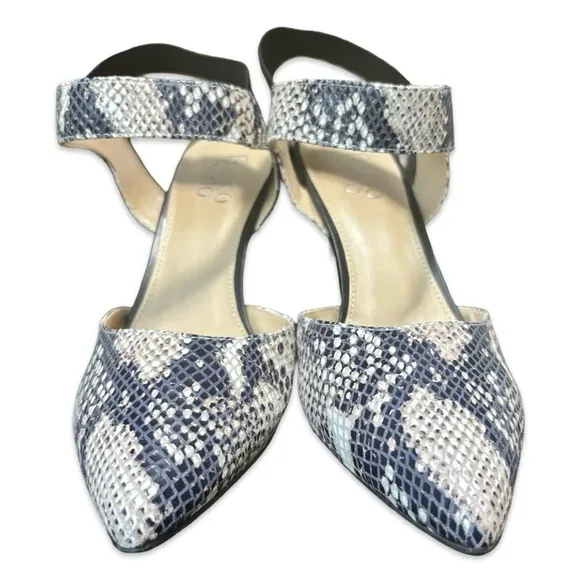 Franco Sarto Lima Snakeskin Heels pumps NWOB