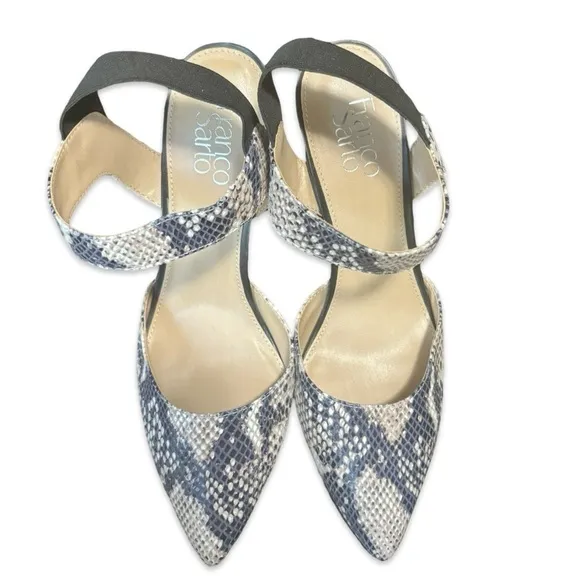 Franco Sarto Lima Snakeskin Heels pumps NWOB