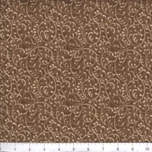 Free Way Brown Cotton Fabric BTY