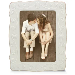 French Perle White 5" x 7" Frame