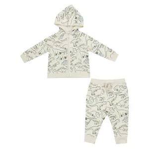 French Terry Artsy Dino Hoodie